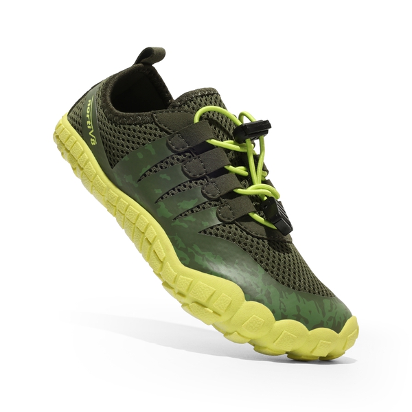 Boys & Girls Lace Up Water Shoes - ARMY GREEN - 5